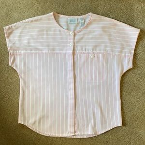 Andrew Harvey pink/white stripe top